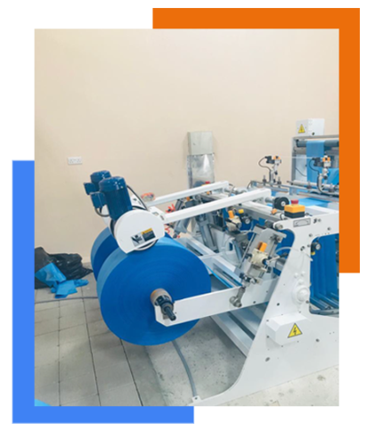 آلة  تقطيع الفيلم لمنتج اكياس المحلات التجارية